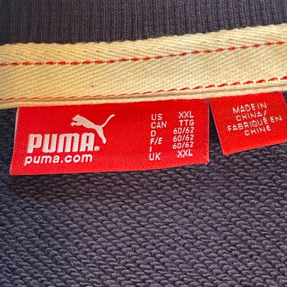 #279 VINTAGE PUMA FULL ZIP UP FRONT HOODIE. It was a low price for a long time. - Picture 7 of 11